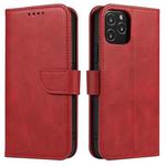 For iPhone 12 mini Calf Texture Buckle Horizontal Flip Leather Case with Holder & Card Slots & Wallet (Red)