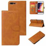 Calf Texture Buckle Horizontal Flip Leather Case with Holder & Card Slots & Wallet For iPhone 8 Plus & 7 Plus(Khaki)