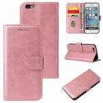 Calf Texture Buckle Horizontal Flip Leather Case with Holder & Card Slots & Wallet For iPhone 6 & 6s(Rose Gold)