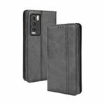 For OPPO Realme GT Explorer Master Magnetic Buckle Retro Pattern Horizontal Flip Leather Case with Holder & Card Slot & Wallet(Black)