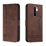 For Xiaomi Redmi 9 Retro Skin Feel Horizontal Flip Soft TPU + PU Leather Case with Holder & Card Slots & Photo Frame(Coffee)