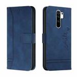 For Xiaomi Redmi 9 Retro Skin Feel Horizontal Flip Soft TPU + PU Leather Case with Holder & Card Slots & Photo Frame(Blue)