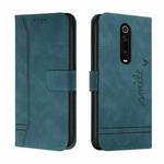 For Xiaomi Redmi K20 / K20 Pro Retro Skin Feel Horizontal Flip Soft TPU + PU Leather Case with Holder & Card Slots & Photo Frame(Dark Green)