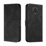 For Xiaomi Redmi Note 9 Pro Retro Skin Feel Horizontal Flip Soft TPU + PU Leather Case with Holder & Card Slots & Photo Frame(Black)