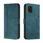 For Xiaomi Mi 10 Lite 5G Retro Skin Feel Horizontal Flip Soft TPU + PU Leather Case with Holder & Card Slots & Photo Frame(Dark Green)