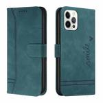 Retro Skin Feel Horizontal Flip Soft TPU + PU Leather Case with Holder & Card Slots & Photo Frame For iPhone 12 / 12 Pro(Army Green)