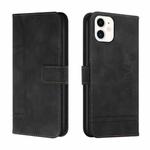 Retro Skin Feel Horizontal Flip Soft TPU + PU Leather Case with Holder & Card Slots & Photo Frame For iPhone 11(Black)