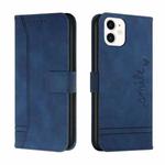 Retro Skin Feel Horizontal Flip Soft TPU + PU Leather Case with Holder & Card Slots & Photo Frame For iPhone 11(Blue)