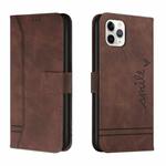 Retro Skin Feel Horizontal Flip Soft TPU + PU Leather Case with Holder & Card Slots & Photo Frame For iPhone 11 Pro(Coffee)
