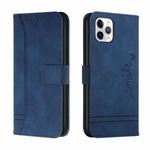 Retro Skin Feel Horizontal Flip Soft TPU + PU Leather Case with Holder & Card Slots & Photo Frame For iPhone 11 Pro(Blue)