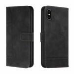 Retro Skin Feel Horizontal Flip Soft TPU + PU Leather Case with Holder & Card Slots & Photo Frame For iPhone XS Max(Black)