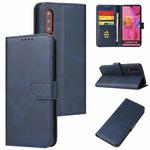 For Huawei P30 Calf Texture Buckle Horizontal Flip Leather Case with Holder & Card Slots & Wallet(Blue)