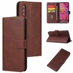 For Huawei P30 Calf Texture Buckle Horizontal Flip Leather Case with Holder & Card Slots & Wallet(Brown)