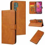 For Huawei P30 Pro Calf Texture Buckle Horizontal Flip Leather Case with Holder & Card Slots & Wallet(Khaki)