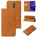 For Huawei Mate 20 Lite Calf Texture Buckle Horizontal Flip Leather Case with Holder & Card Slots & Wallet(Khaki)