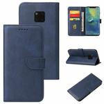 For Huawei Mate 20 Pro Calf Texture Buckle Horizontal Flip Leather Case with Holder & Card Slots & Wallet(Blue)