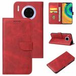 For Huawei Mate 30 Calf Texture Buckle Horizontal Flip Leather Case with Holder & Card Slots & Wallet(Red)