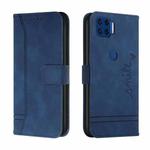 For Motorola Moto G 5G Plus Retro Skin Feel Horizontal Flip Soft TPU + PU Leather Case with Holder & Card Slots & Photo Frame(Blue)