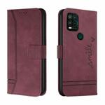 For Motorola Moto G Stylus 5G Retro Skin Feel Horizontal Flip Soft TPU + PU Leather Case with Holder & Card Slots & Photo Frame(Wine Red)