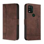 For Motorola Moto G Stylus 5G Retro Skin Feel Horizontal Flip Soft TPU + PU Leather Case with Holder & Card Slots & Photo Frame(Coffee)