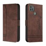 For Motorola Moto G9 Power Retro Skin Feel Horizontal Flip Soft TPU + PU Leather Case with Holder & Card Slots & Photo Frame(Coffee)