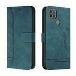 For Motorola Moto G9 Power Retro Skin Feel Horizontal Flip Soft TPU + PU Leather Case with Holder & Card Slots & Photo Frame(Dark Green)