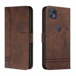 For Motorola Moto G50 5G Retro Skin Feel Horizontal Flip Soft TPU + PU Leather Case with Holder & Card Slots & Photo Frame(Coffee)