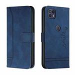 For Motorola Moto G50 5G Retro Skin Feel Horizontal Flip Soft TPU + PU Leather Case with Holder & Card Slots & Photo Frame(Blue)