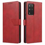 For Samsung Galaxy Note20 Calf Texture Buckle Horizontal Flip Leather Case with Holder & Card Slots & Wallet(Red)
