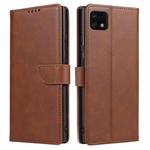 For Samsung Galaxy A22 4G Calf Texture Buckle Horizontal Flip Leather Case with Holder & Card Slots & Wallet(Brown)