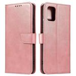 For Samsung Galaxy A02s (166.5mm) Calf Texture Buckle Horizontal Flip Leather Case with Holder & Card Slots & Wallet(Rose Gold)