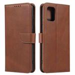 For Samsung Galaxy A71 Calf Texture Buckle Horizontal Flip Leather Case with Holder & Card Slots & Wallet(Brown)