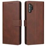 For Samsung Galaxy Note10+ Calf Texture Buckle Horizontal Flip Leather Case with Holder & Card Slots & Wallet(Brown)