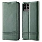 For Huawei Maimang 10 SE AZNS Magnetic Calf Texture Horizontal Flip Leather Case with Card Slots & Holder & Wallet(Dark Green)
