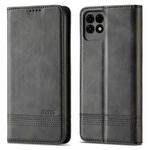 For Huawei Maimang 10 SE AZNS Magnetic Calf Texture Horizontal Flip Leather Case with Card Slots & Holder & Wallet(Black)