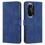 For Huawei nova 8 AZNS Skin Feel Calf Texture Horizontal Flip Leather Case with Card Slots & Holder & Wallet(Blue)