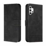 For Samsung Galaxy A32 5G Retro Skin Feel Horizontal Flip Soft TPU + PU Leather Case with Holder & Card Slots & Photo Frame(Black)