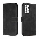 For Samsung Galaxy A72 Retro Skin Feel Horizontal Flip Soft TPU + PU Leather Case with Holder & Card Slots & Photo Frame(Black)