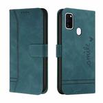 For Samsung Galaxy M30s Retro Skin Feel Horizontal Flip Soft TPU + PU Leather Case with Holder & Card Slots & Photo Frame(Army Green)