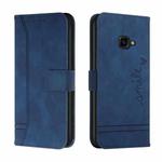 For Samsung Galaxy Xcover 4s Retro Skin Feel Horizontal Flip Soft TPU + PU Leather Case with Holder & Card Slots & Photo Frame(Blue)