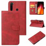 For Xiaomi Redmi Note 8 Calf Texture Buckle Horizontal Flip Leather Case with Holder & Card Slots & Wallet(Red)