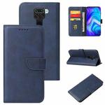 For Xiaomi Redmi Note 9 Calf Texture Buckle Horizontal Flip Leather Case with Holder & Card Slots & Wallet(Blue)