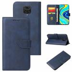 For Xiaomi Redmi Note 9 Pro Calf Texture Buckle Horizontal Flip Leather Case with Holder & Card Slots & Wallet(Blue)