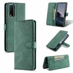 For vivo Y20 AZNS Dream II Skin Feel PU+TPU Horizontal Flip Leather Case with Holder & Card Slots & Wallet(Green)