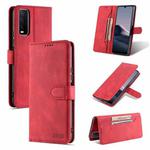 For vivo iQOO U1x AZNS Dream II Skin Feel PU+TPU Horizontal Flip Leather Case with Holder & Card Slots & Wallet(Red)