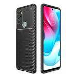 For Motorola Moto G60S Carbon Fiber Texture Shockproof TPU Case(Black)