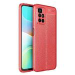 For Xiaomi Redmi 10 Litchi Texture TPU Shockproof Case(Red)