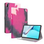 For Huawei MatePad 11 (2021) Voltage Watercolor Pattern Skin Feel Magnetic Horizontal Flip PU Leather Case with Holder(Berry)