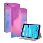 For Lenovo Tab M8(HD)TB-8505F 8505X / M8(FHD) 8.0 Voltage Watercolor Pattern Skin Feel Magnetic Horizontal Flip PU Leather Case with Holder(Purple)