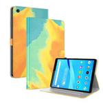 For Lenovo Tab M8(HD)TB-8505F 8505X / M8(FHD) 8.0 Voltage Watercolor Pattern Skin Feel Magnetic Horizontal Flip PU Leather Case with Holder(Yellow)